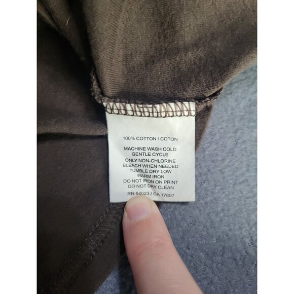 Old Navy Women's L Brown Short Sleeve Long Length T Shirt Y2k Skater Style - Picture 7 of 9